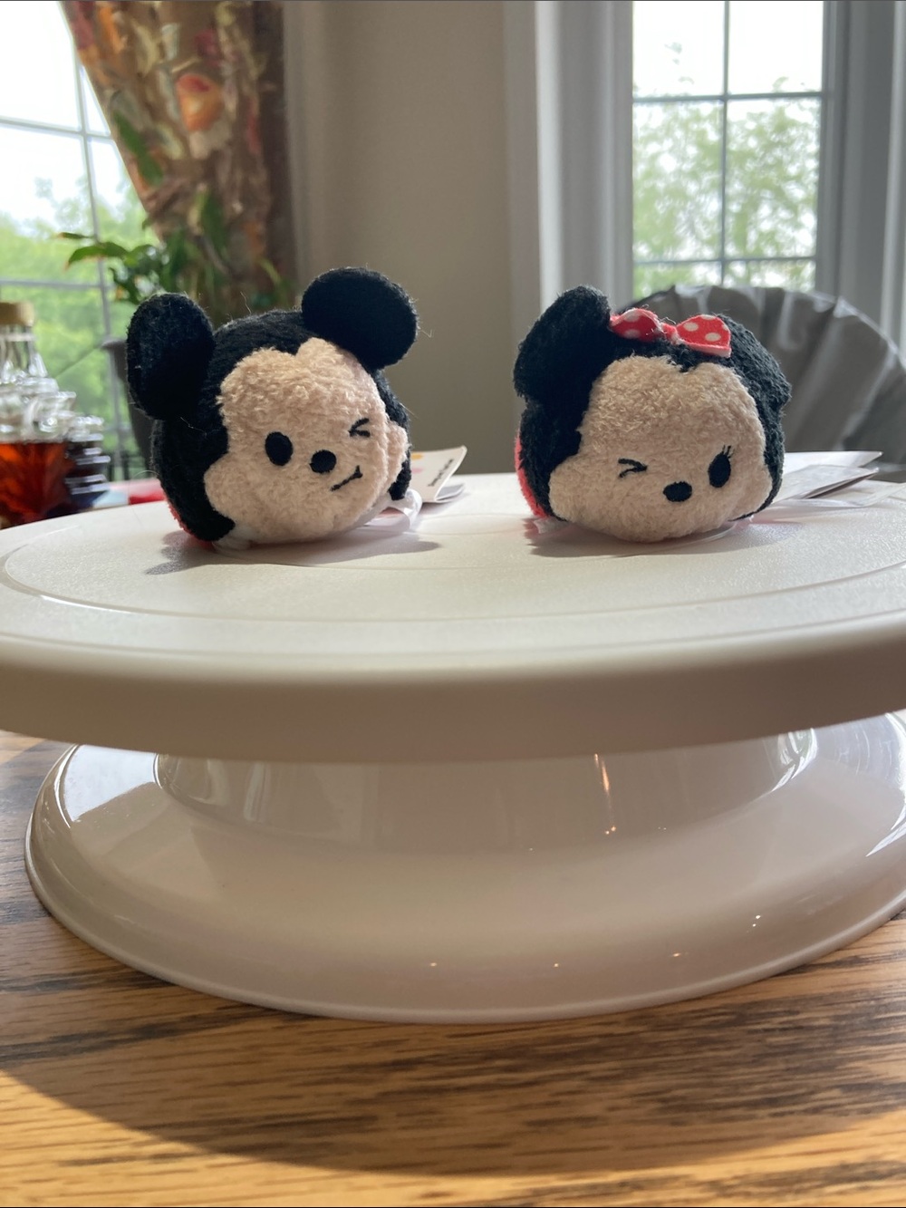Disney Tsum Tsum Mickey & Minnie Plush Pair - Black, Cream, Red